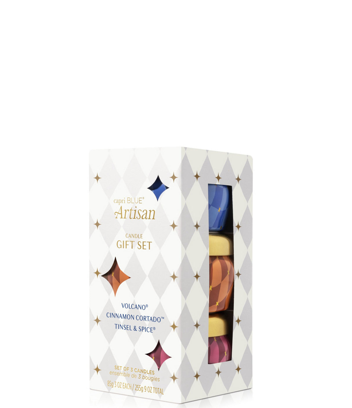 Capri Blue | Artisan Collection Winter Bazaar Mini Tin Candle Trio Gift Set, 3 oz.