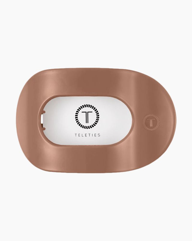 Teleties | Mocha Mousse Large Flat Round Clip