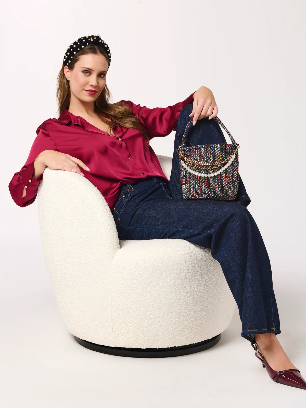 Shiraleah | Anya Top Handle Bucket Bag - Multi