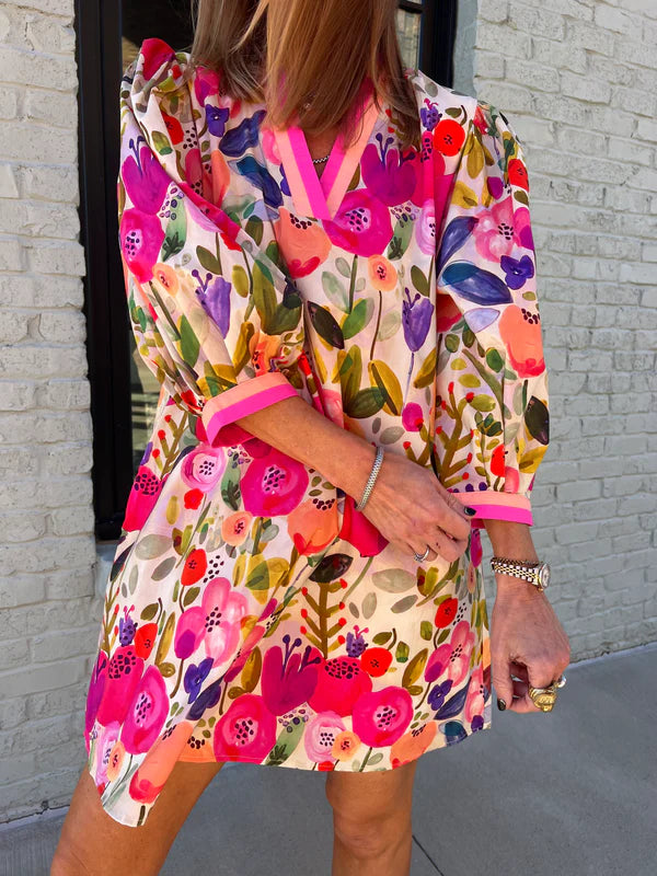 Berry Pop Mini Dress