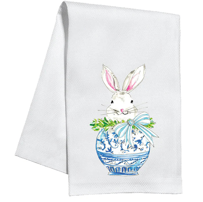 Rosanne Beck Collections | Chinoiserie Egg Bunny Kitchen Towel