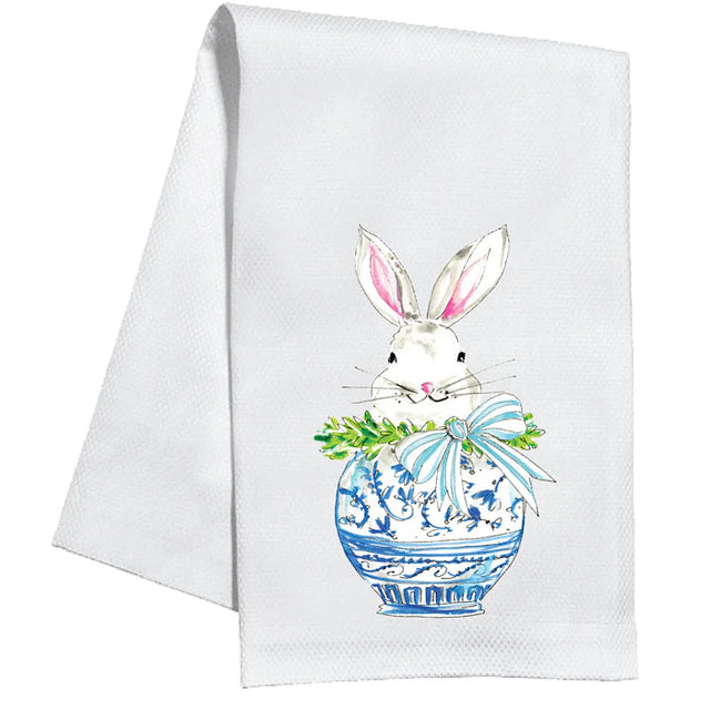 Rosanne Beck Collections | Chinoiserie Egg Bunny Kitchen Towel