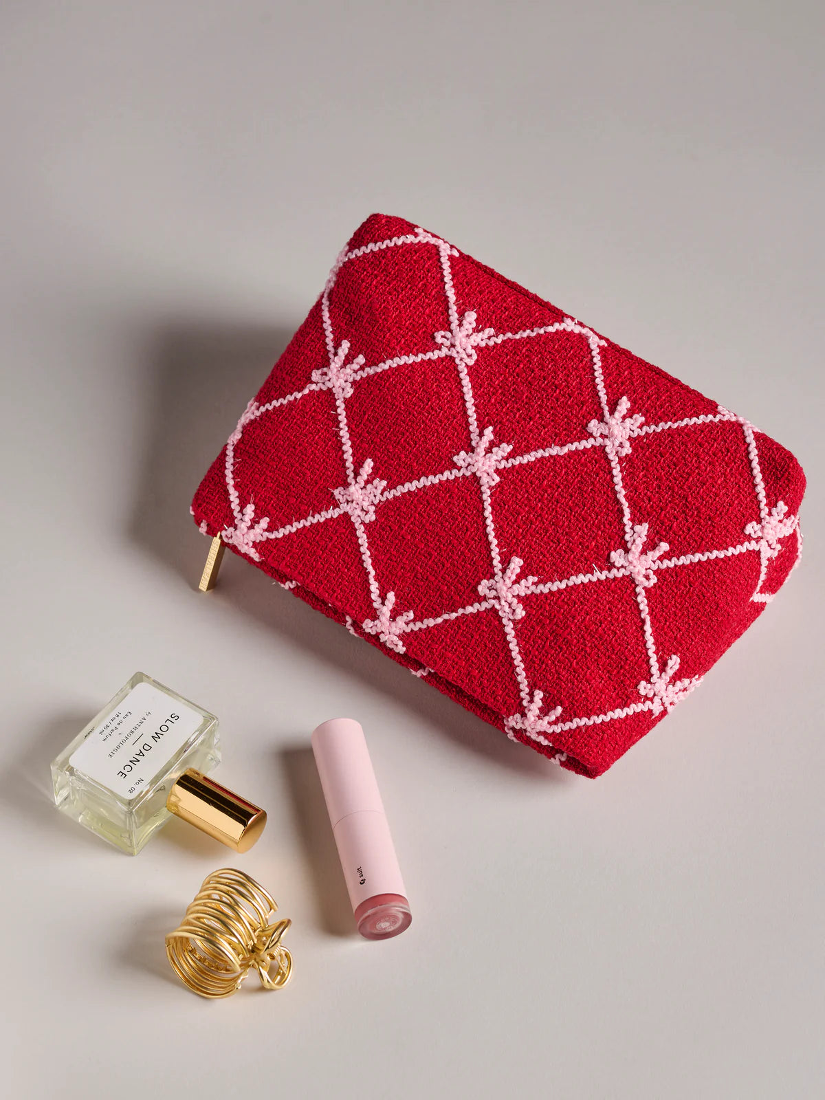 Shiraleah | Tinsel Bow Zip Pouch