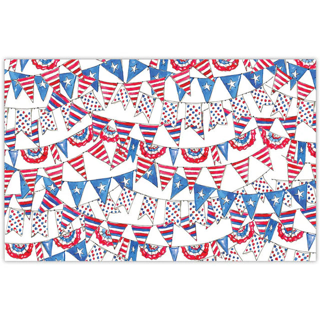 Rosanne Beck Collections | Red White & Blue Banners Placemat