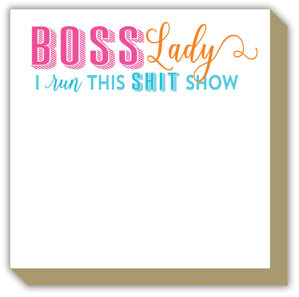 Rosanne Beck Collections | Luxe Notepad - Boss Lady I Run This Shit Show