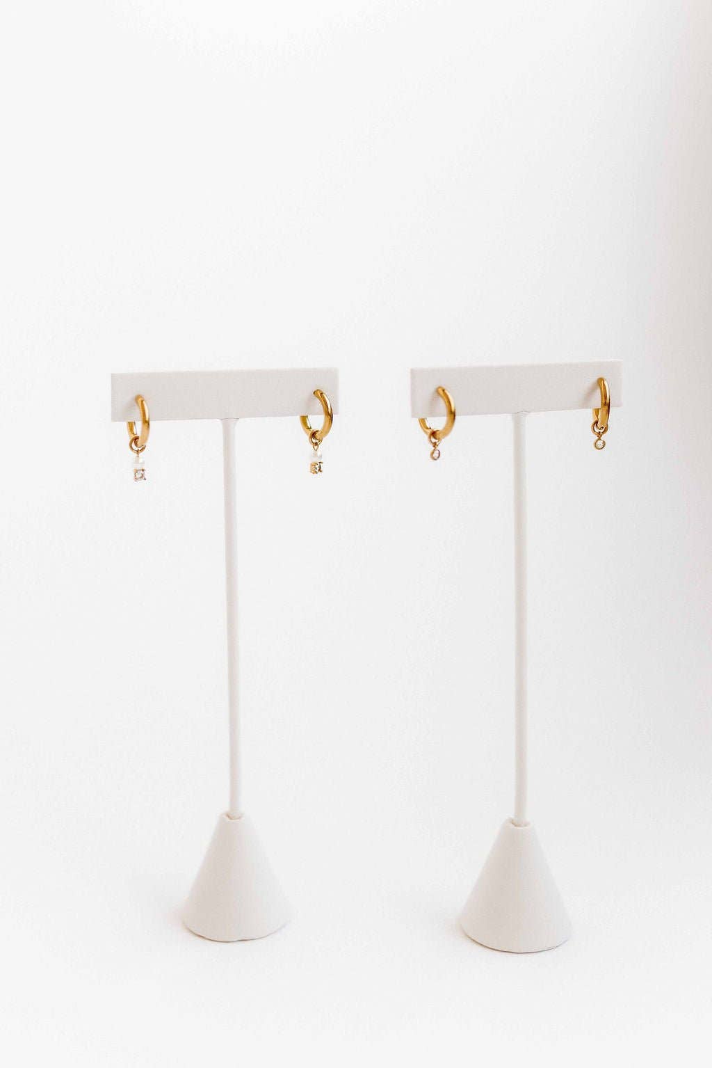 LINNY CO | Huggie Charm Earrings - Jo Gold