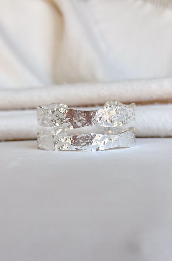 Easton Elle | Double Plated Cuff - Silver