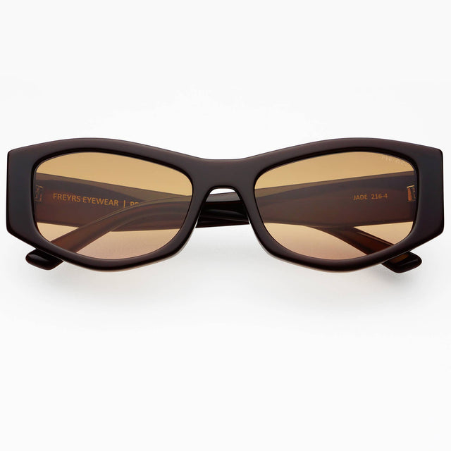 Freyrs | Jade Acetate Cat Eye Sunglasses - Chocolate