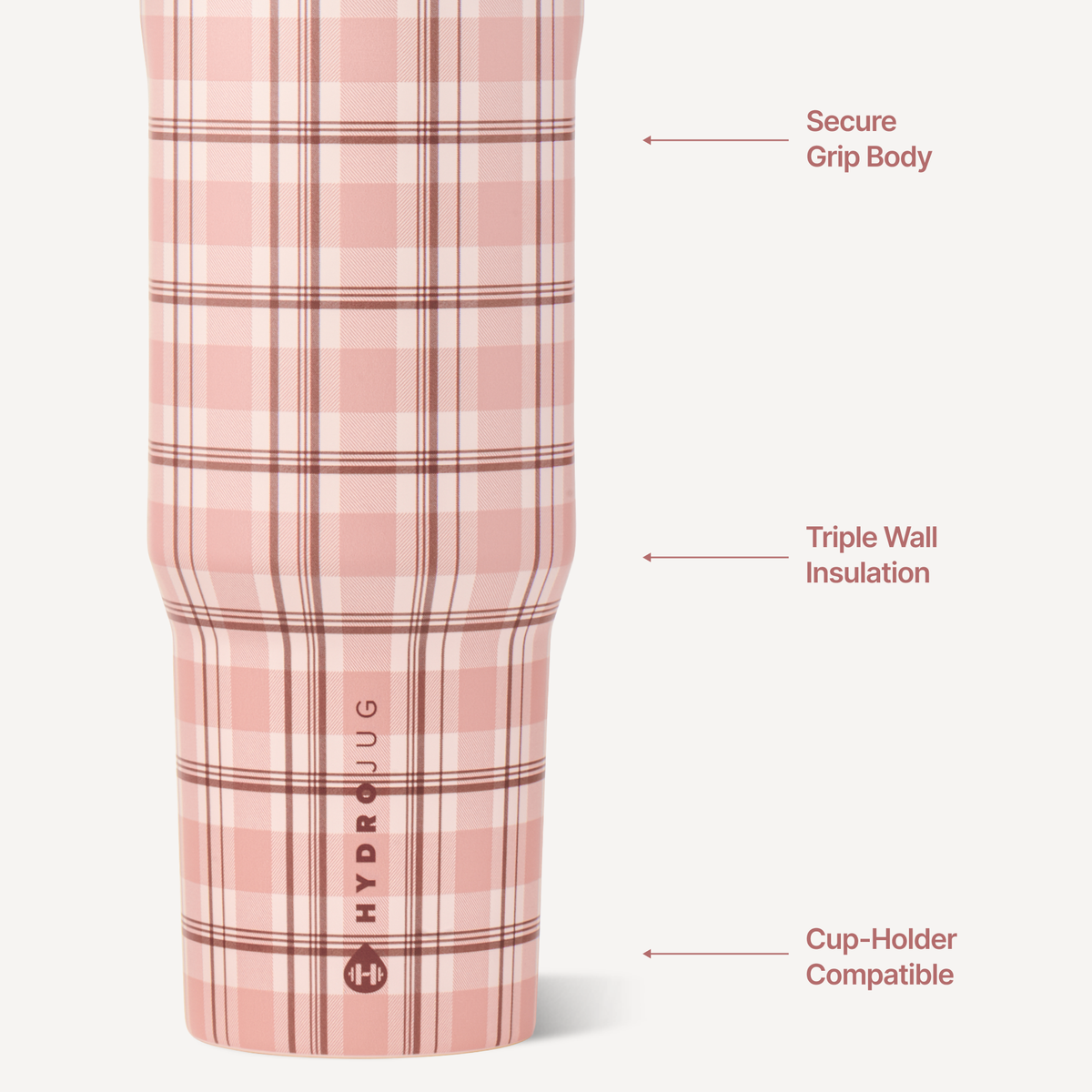 HydroJug | Pillow Talk Plaid HydroJug 32 oz Sport Water Bottle