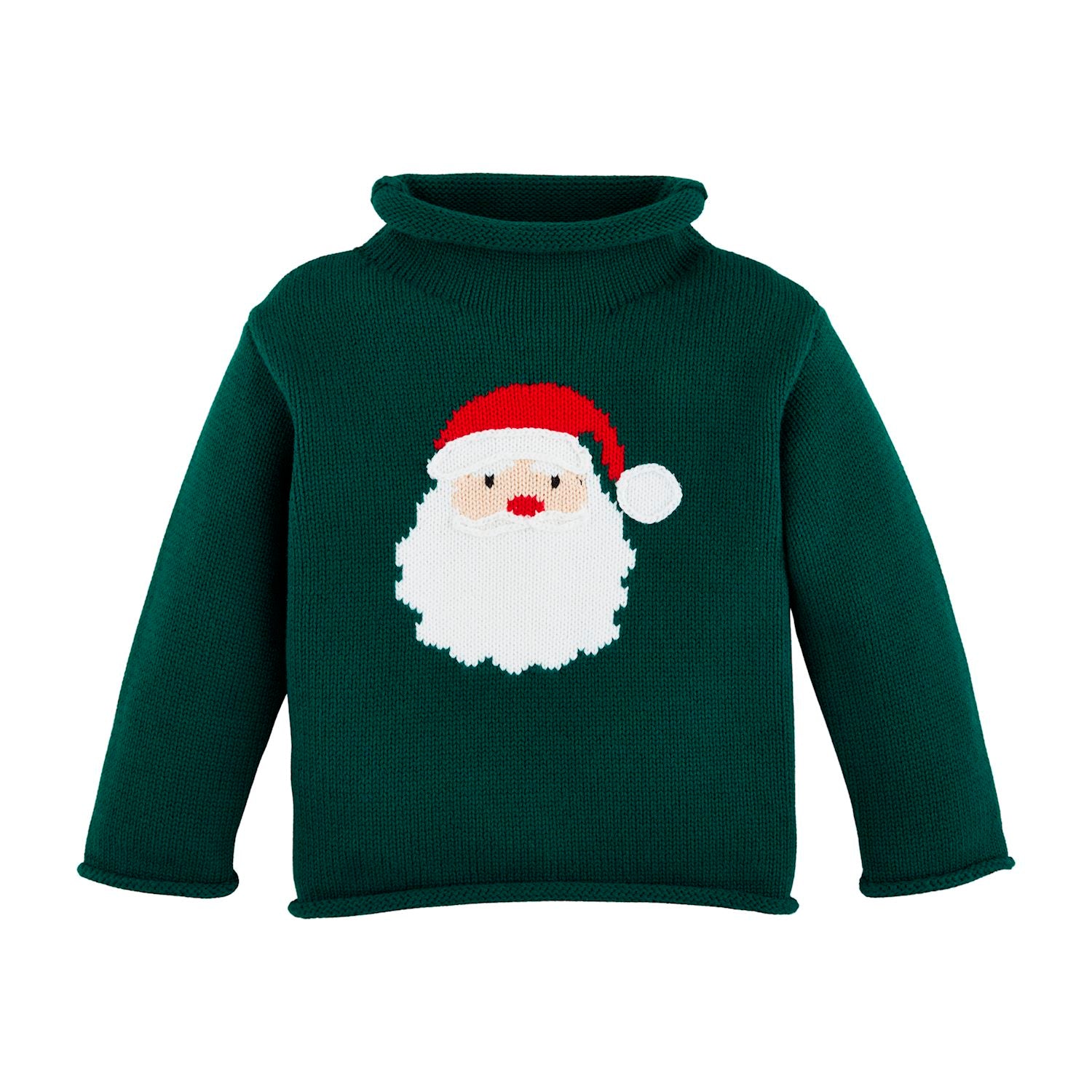 Mudpie | Green Santa Rollneck Sweater