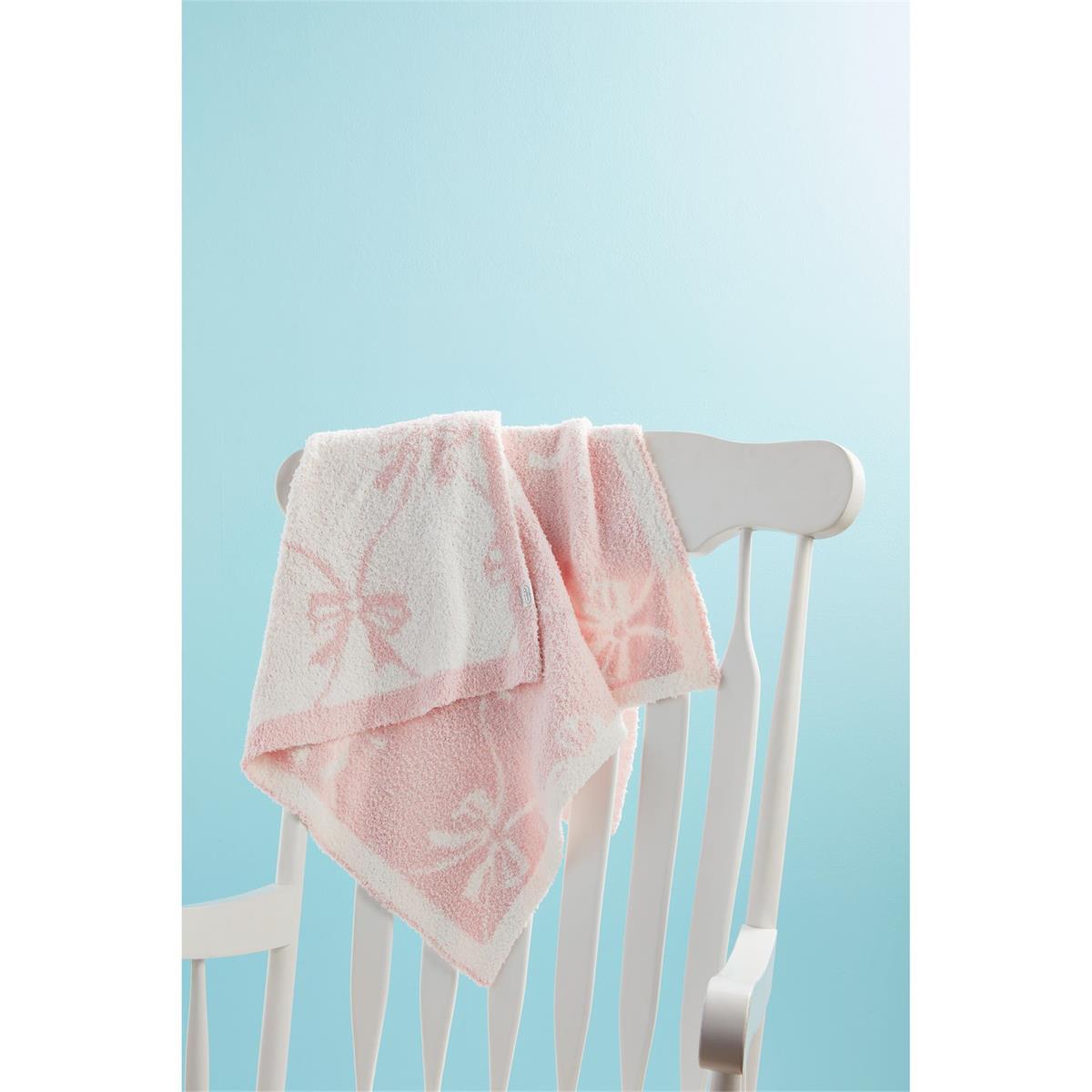 Mudpie | Bow Chenille Blanket