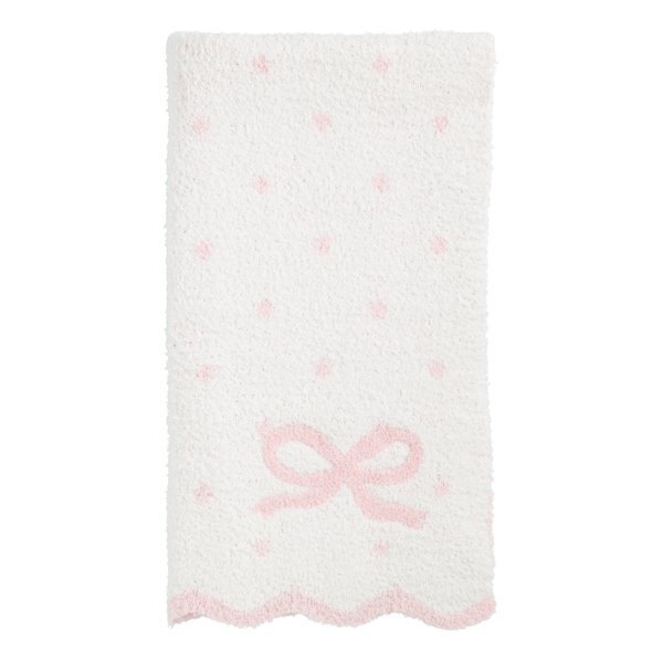 Mudpie | Bow Chenille Blanket