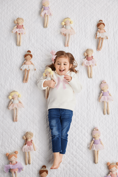 Mudpie | Bow Rollneck Toddler Sweater
