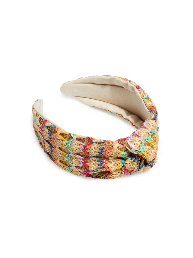 Shiraleah | Paper Straw Knotted Headband - Multi