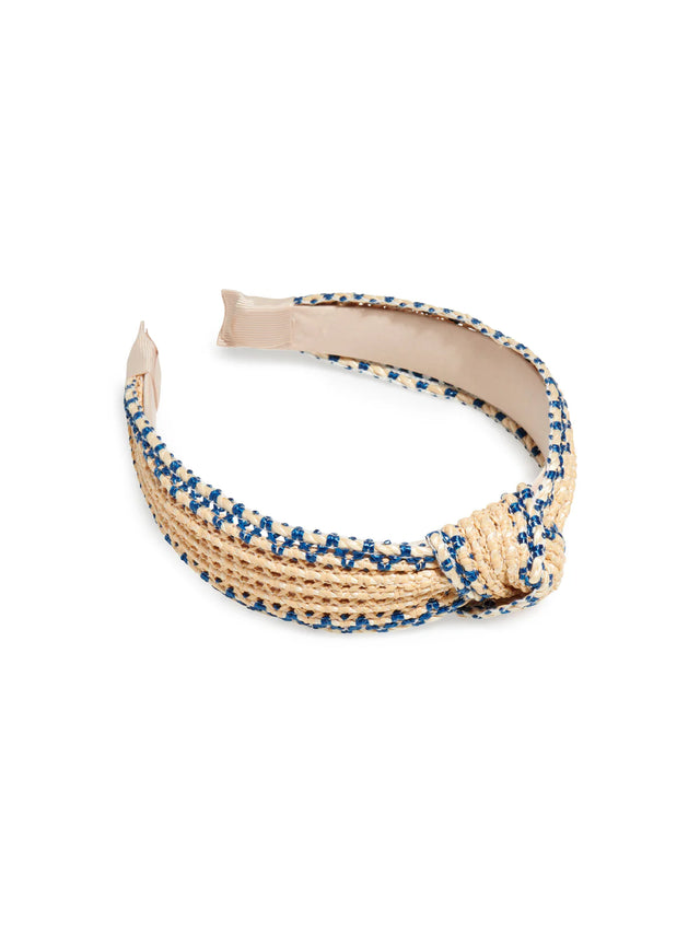 Shiraleah | Woven Knotted Headband - Blue
