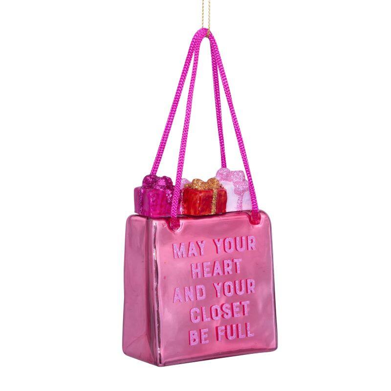 Vondels | Glass Ornament - Orange Pink Shopping Bag