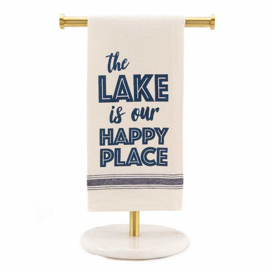 The Lake is Our Happy Place Hand Towel