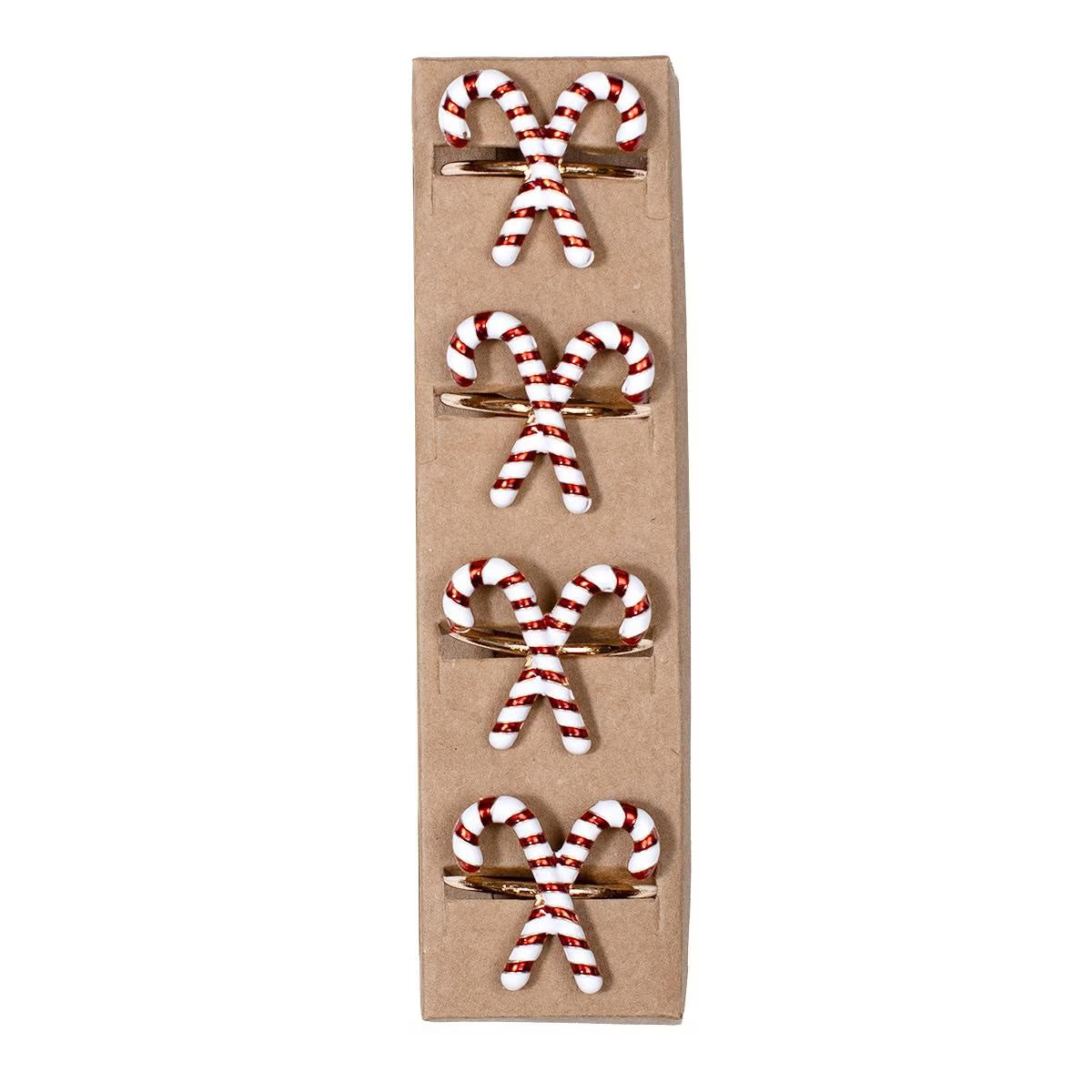 The Royal Standard | Candy Cane Napkin Ring (Set of 4)