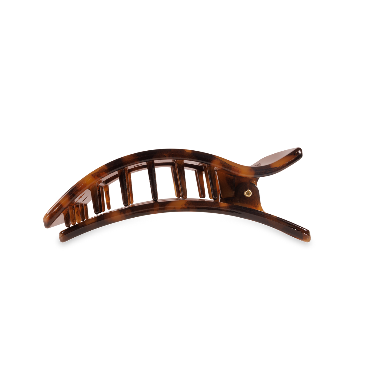 Teleties | Flat Rectangle Hair Clip | Medium | Tortoise
