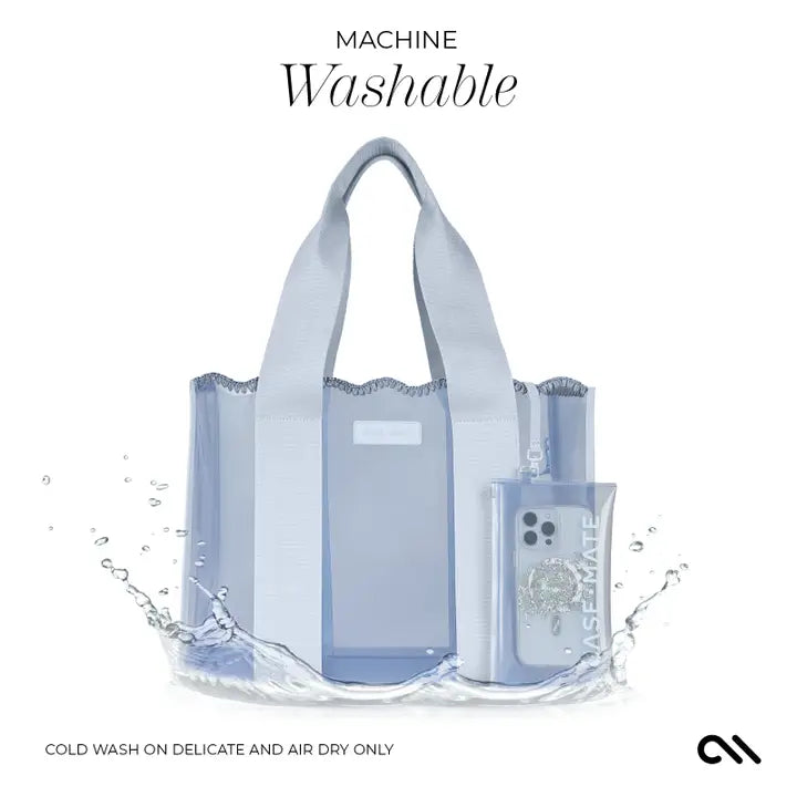 Case-Mate | Carolina Blue Crochet Wave Jelly Tote Bag