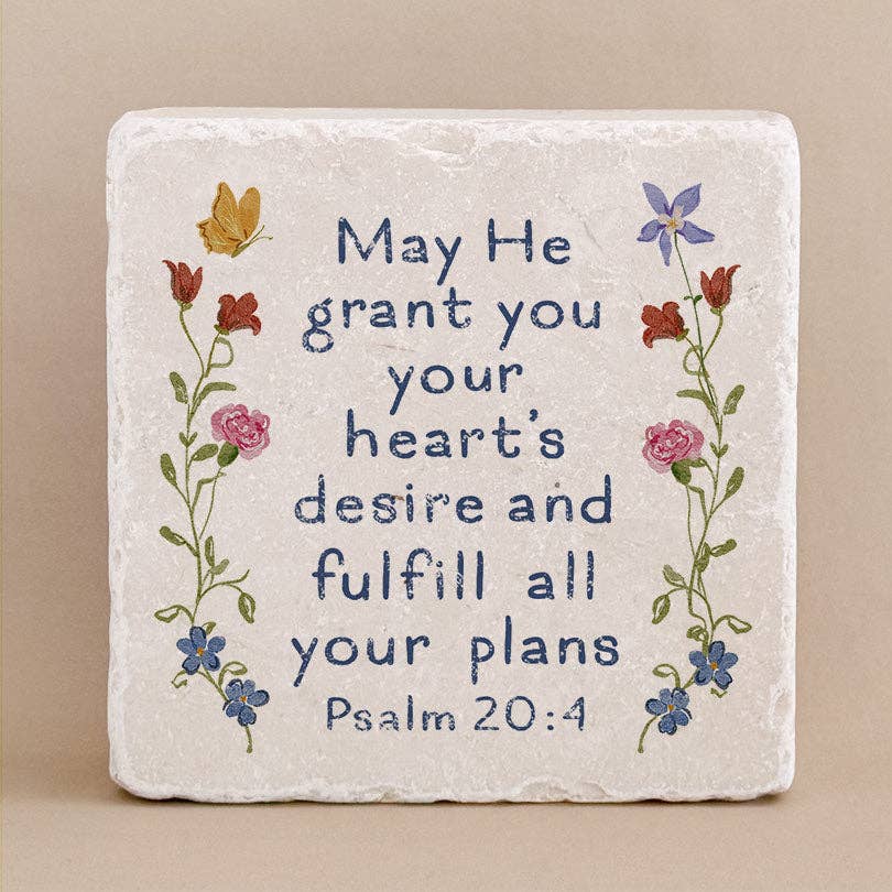 Twelve Stone Art - 701 | Psalm 20:4 - Small