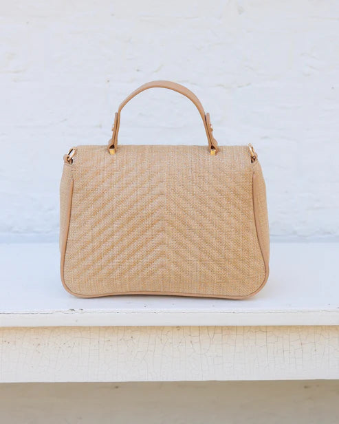Caroline Hill | Sinclair Quilted Crossbody Natural VQ