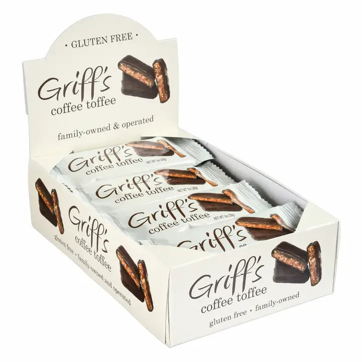 Griff's Toffee | Griff's Coffee Toffee - 1oz Dark Chocolate Toffee