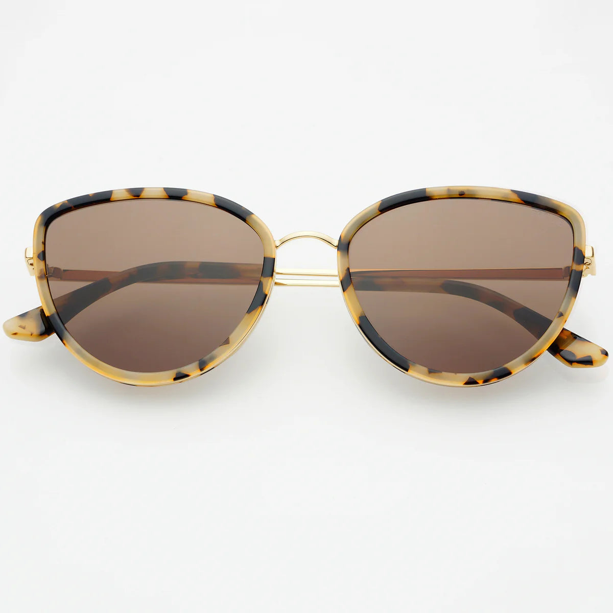 Freyrs | Luna Womens Cat Eye Sunglasses - Milky Tortoise