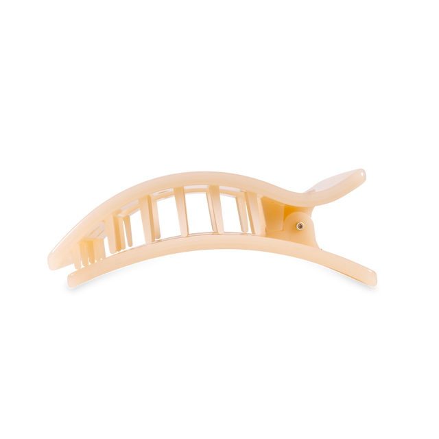 Teleties | Flat Rectangle Hair Clip | Medium | Almond Beige
