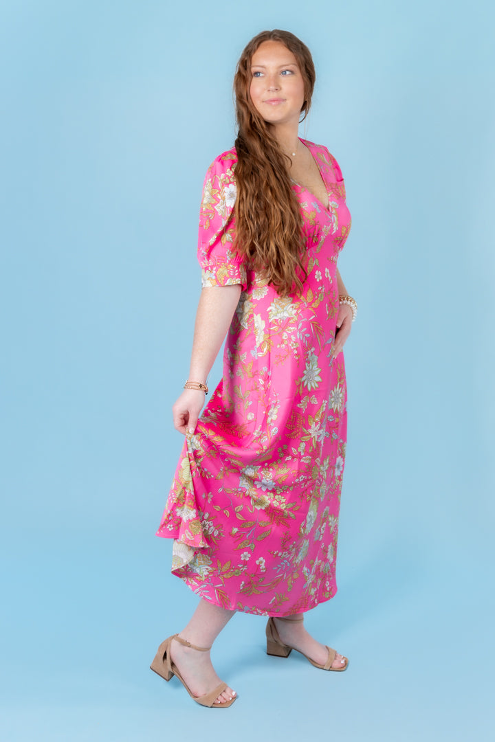The Kenzlee Floral Midi Dress