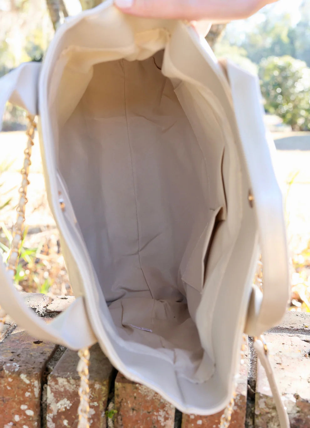 Caroline Hill | Kinzley Tote Pearl Quilted LD