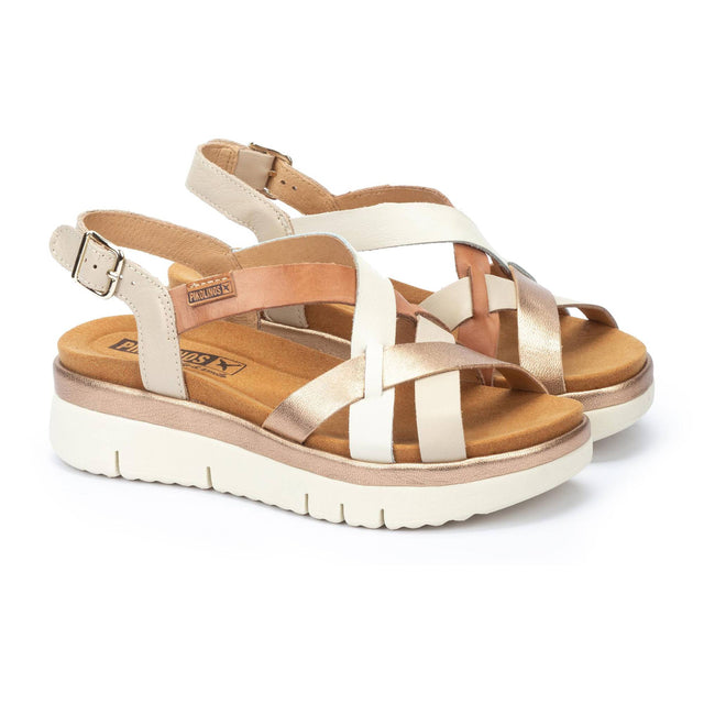 Pikolinos | Palma Sandal with Buckle - Marfil