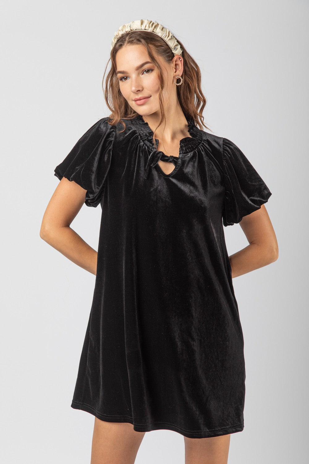 Velvet Dreams Mini Dress (Final Sale)