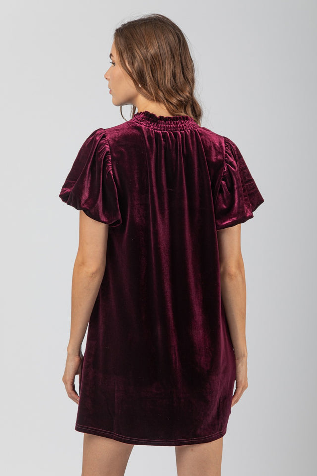 Velvet Dreams Mini Dress (Final Sale)