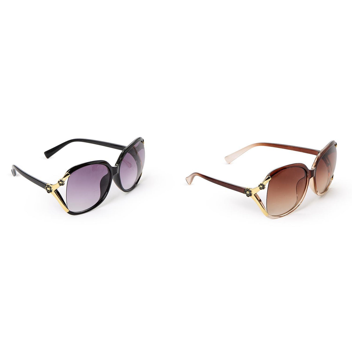 Sun Blossom UV Protection Sunglasses with Foldable Cork Case