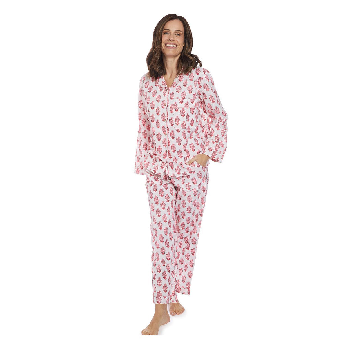 Petal Party Cotton Floral Printed Pajamas