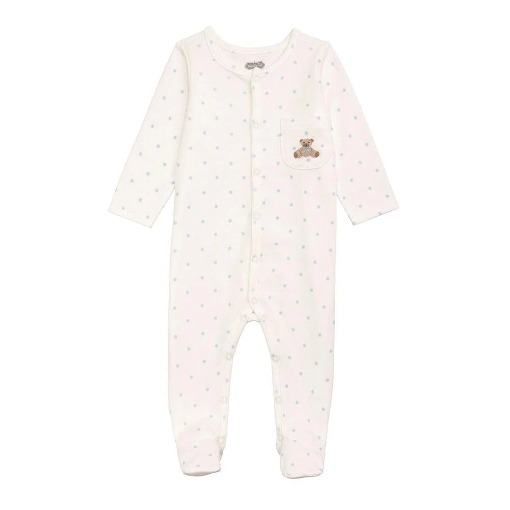 Mudpie | Boy's Teddy Bear Dot Sleeper