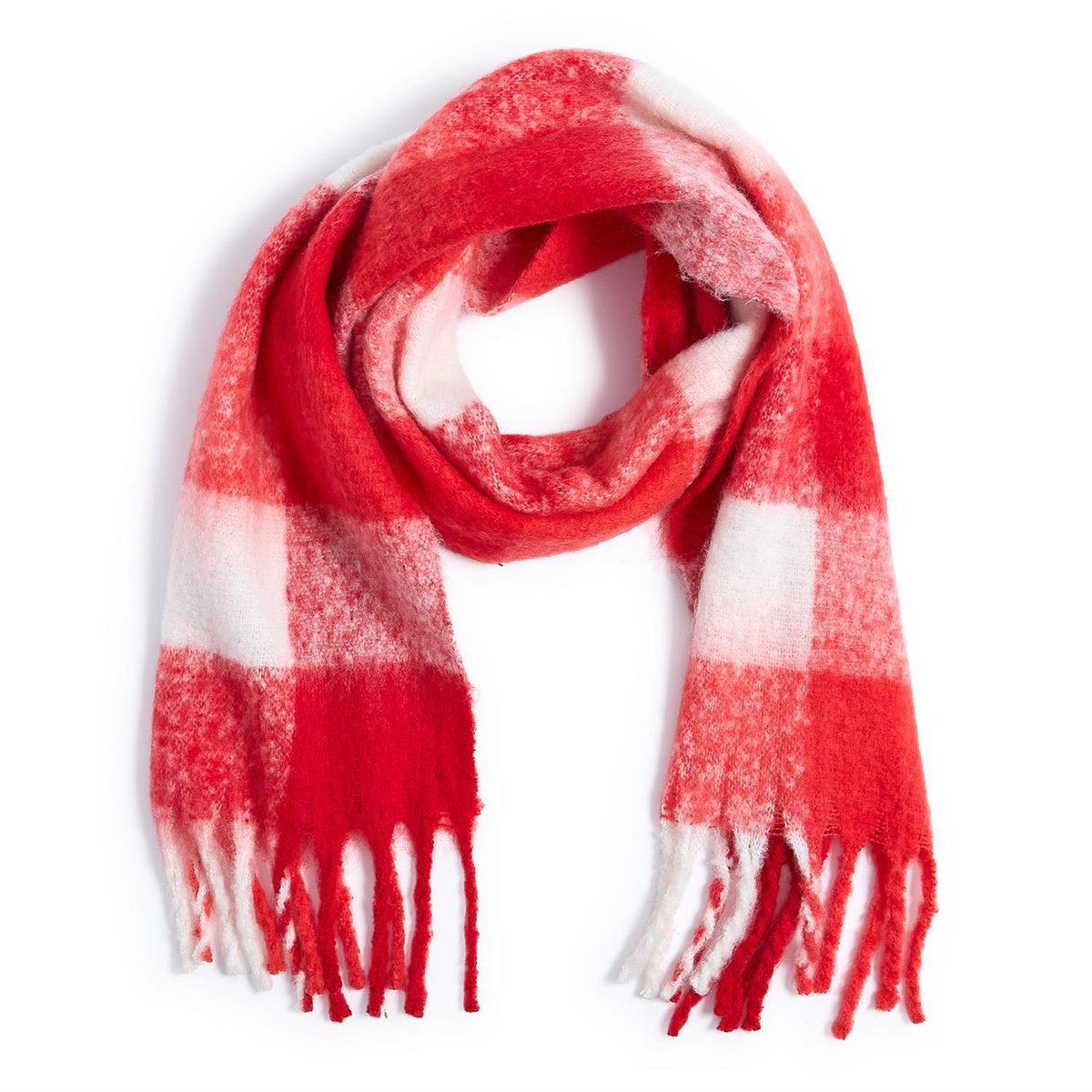 Two's Company | Scarlet Plaid Scarf