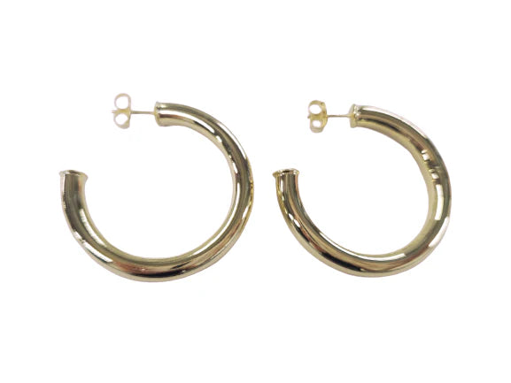 Sheila Fajl | Chantal Hoops - Shiny 18k Gold Plated
