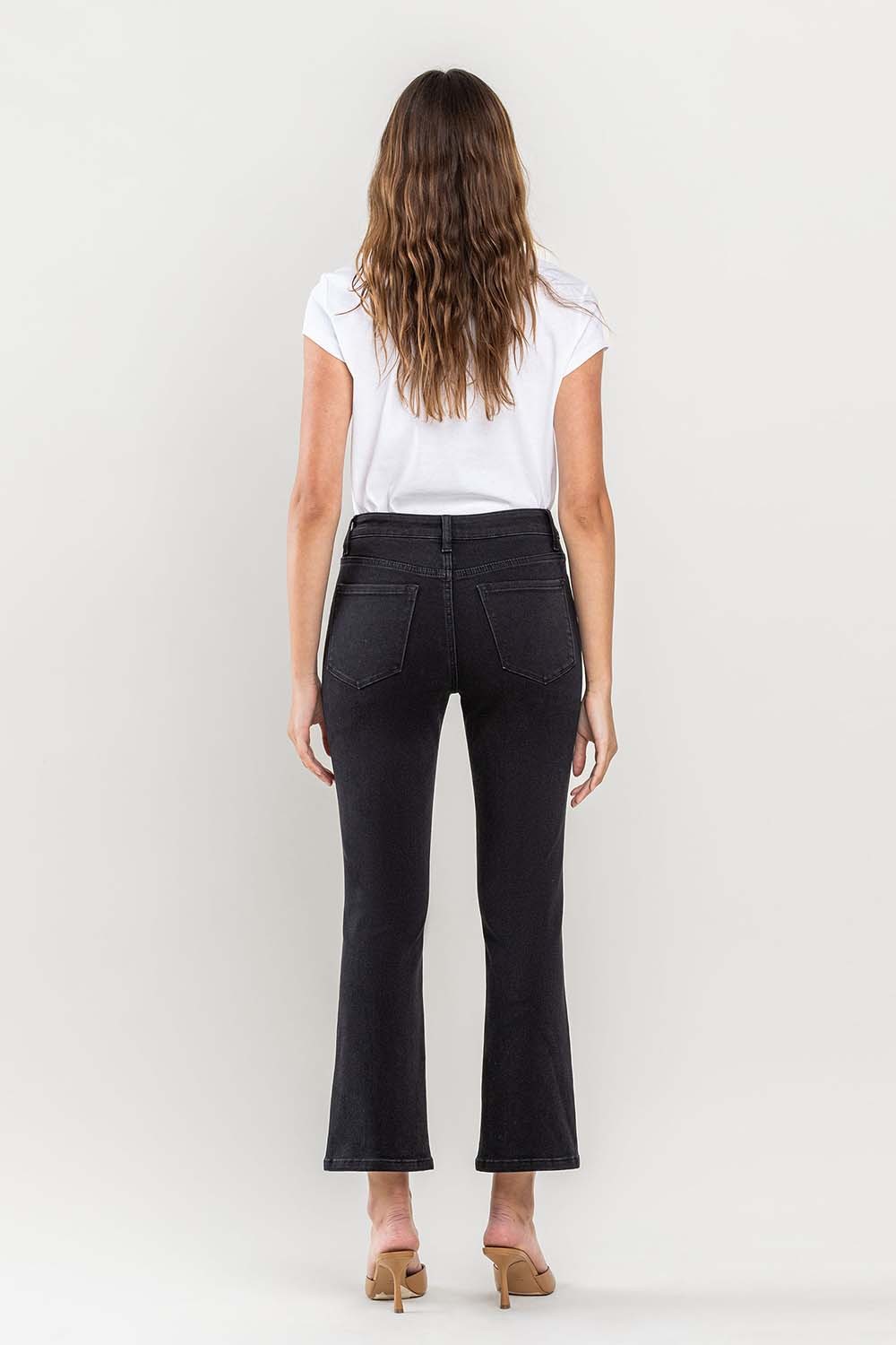 Lovervet | High Rise Crop Flare Jeans