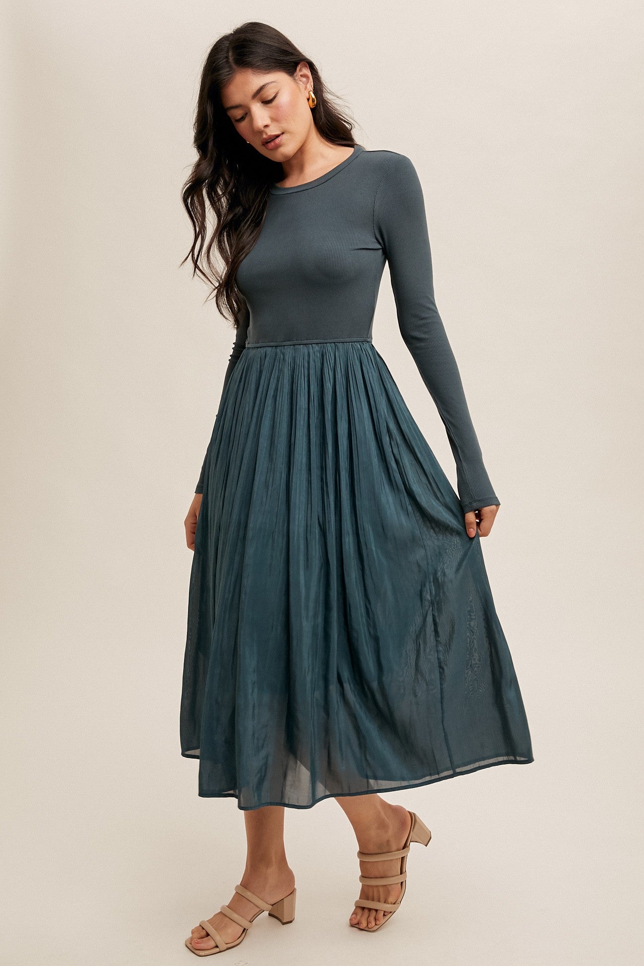 The Cooler Nights Midi Dress (Final Sale)