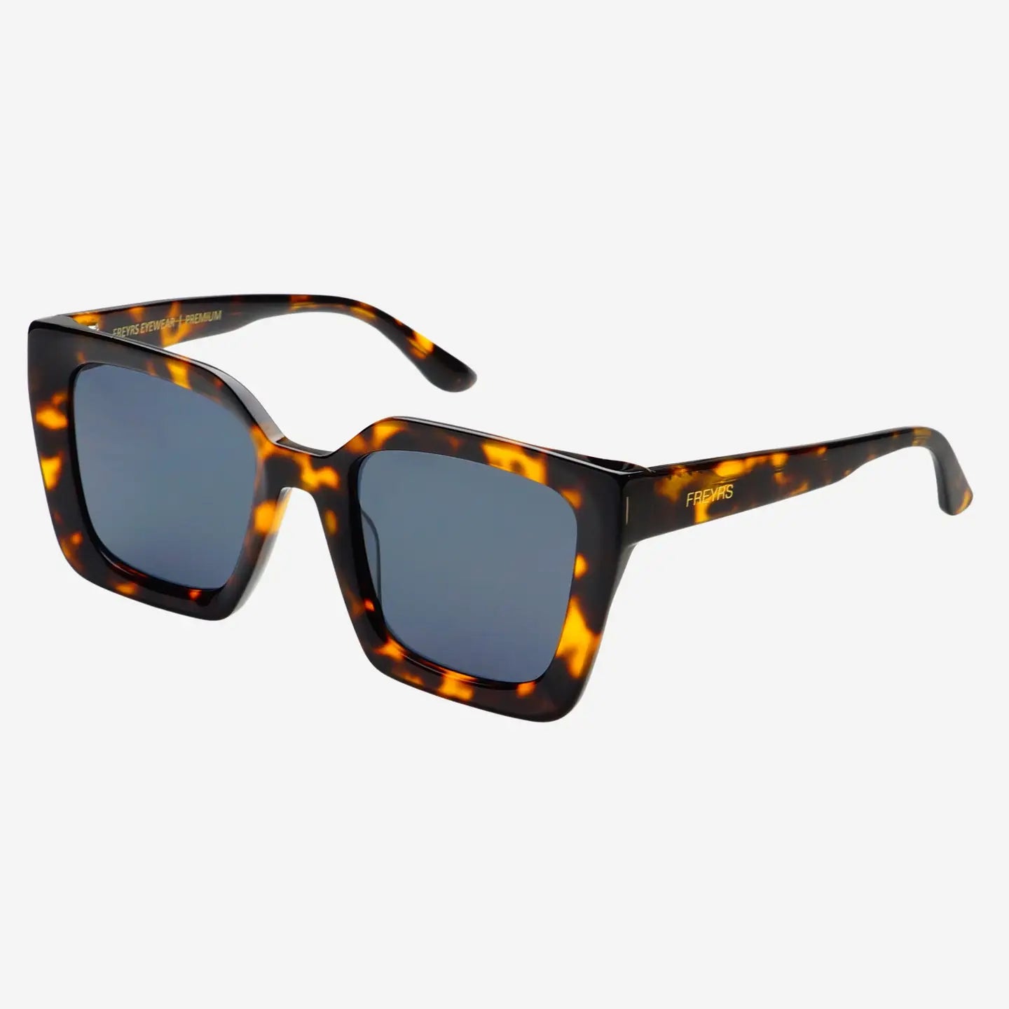 Freyrs | Coco Acetate Womens Square Sunglasses - Tortoise / Gray