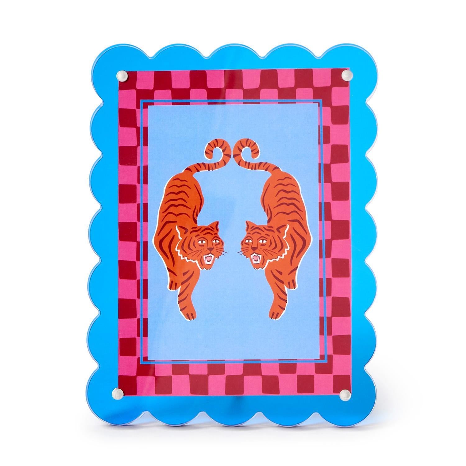 Color Pop 5x7 Scalloped Edge Acrylic Photo Frame