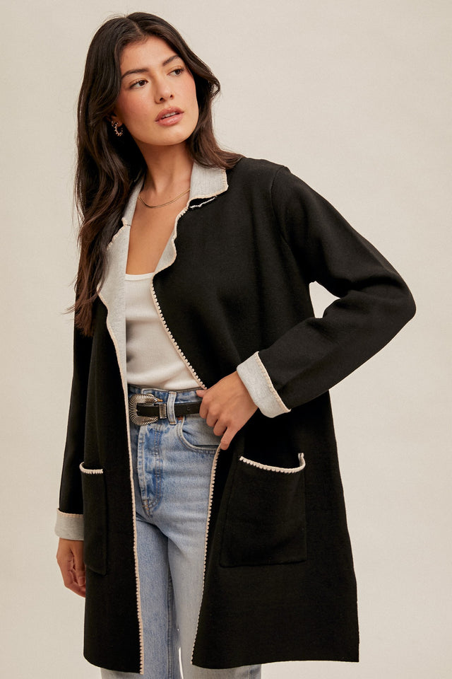 Hem + Thread | Edge Stitch Coatigan (Final Sale)