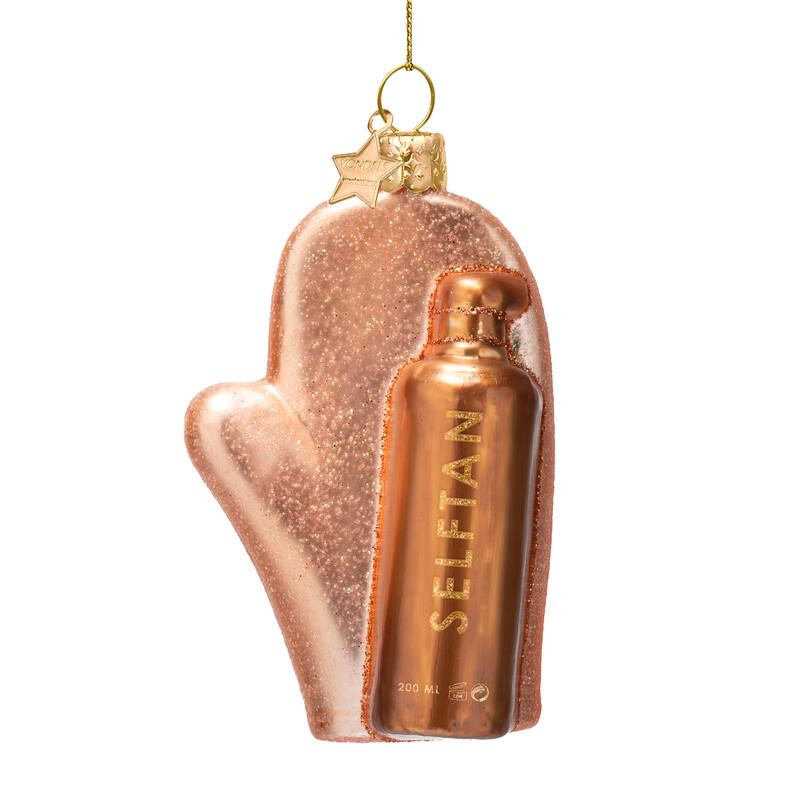 Vondels | Glass Ornament - Peach Self Tanning Foam with Glove