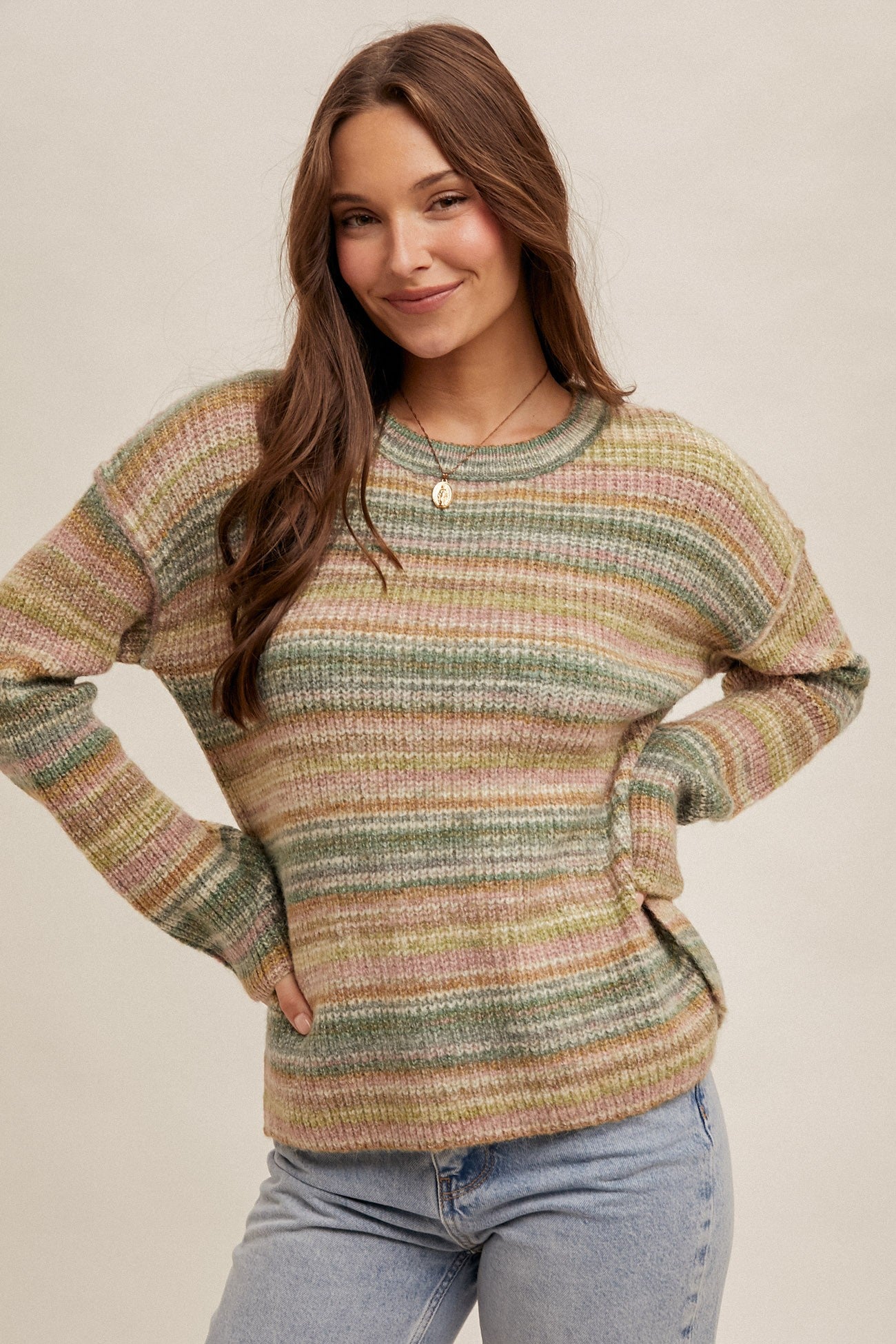 Hem + Thread | Multicolor Stripe Knit Sweater (Final Sale)