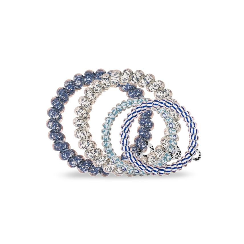 Teleties x Spartina | Hamilton - Large Spiral Hair Ties