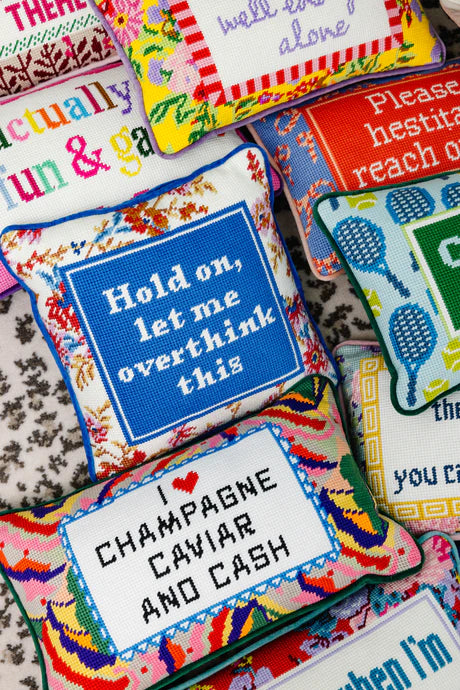 Furbish | Overthink Needlepoint Pillow