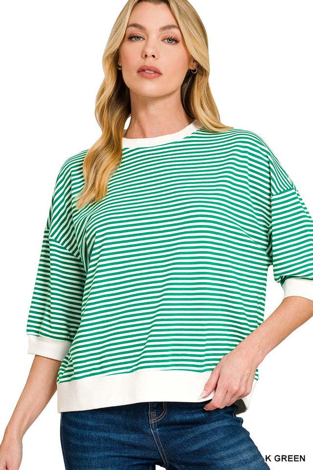 Hallie Stripe Lounge Top