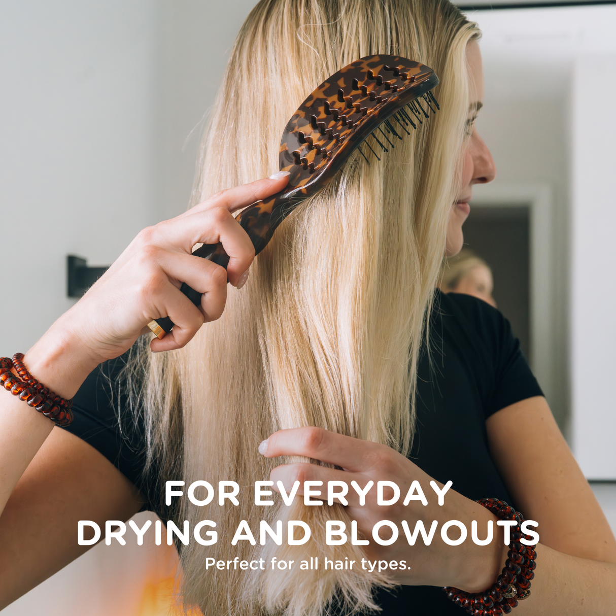 Teleties | Vented Hair Brush | Tortoise